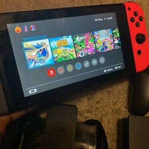 80 GB Nintendo switch with pro controller and grip